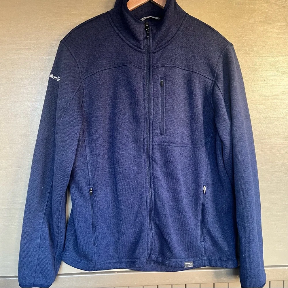 L.L. Bean Sweater Fleece Full Zip Jacket Medium